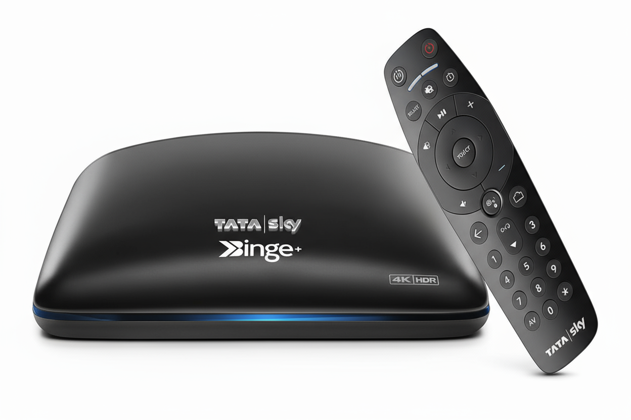 Tata Play Binge+ Android TV Box + 12 Months Free HD Pack - Tata Play DTH Chennai - Free Installation - Best Price